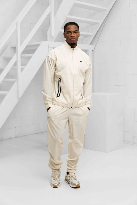 Lacoste Tennis Trainingspak Heren Beige - Maat M - Kleur: Beige | Soccerfanshop