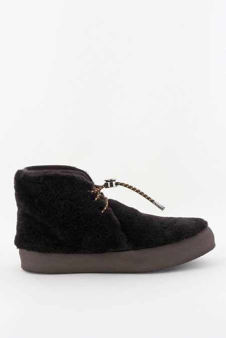 Le Monde Beryl enkellaarsjes Desert Shearling DBT-SHE-BRO chocolate