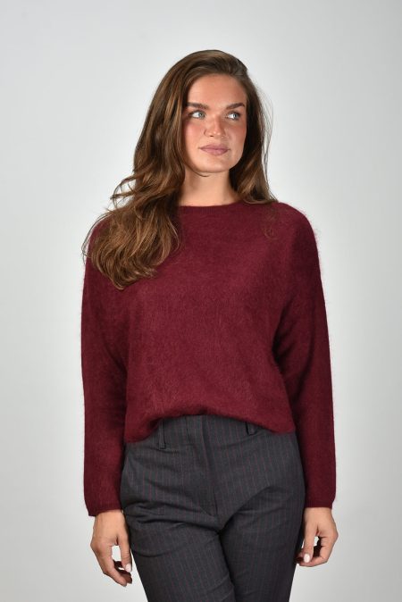 Les Tricots de Lea trui Marcel 36739 burgundy