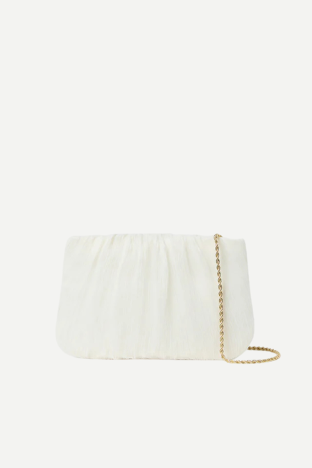 Loeffler Randall clutch Brit BRIT-PLFLA-PEARL pearl