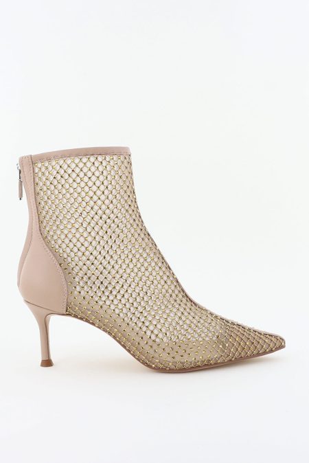 Lola Cruz enkellaarsjes 173T02BK nude