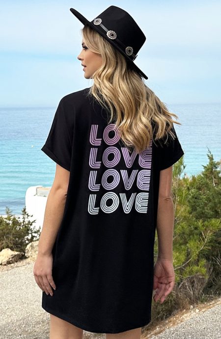 Loosefit Tee Dress Love