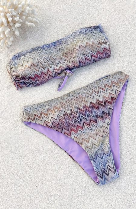 Lurex Zigzag Bikini Broekje