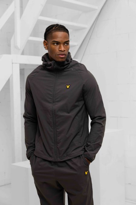 Lyle & Scott Active Zip Through Jas Heren Donkergrijs - Maat XL - Kleur: Donkergrijs | Soccerfanshop