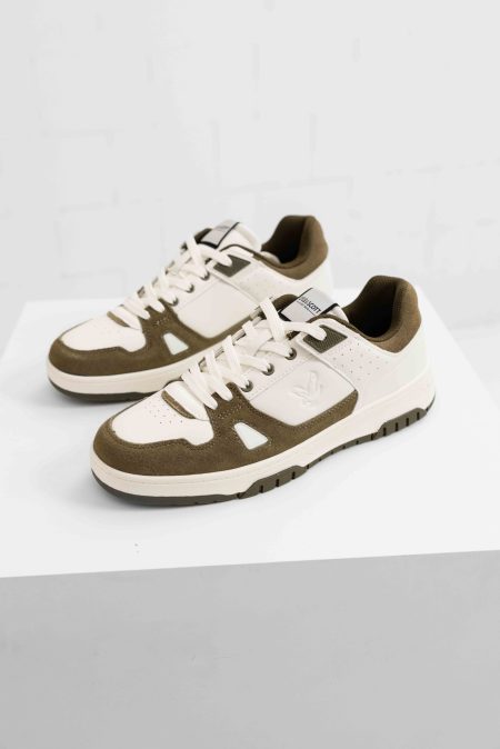 Lyle & Scott Evanton Sneakers Heren Groen/Wit - Maat 43 - Kleur: WitGroen | Soccerfanshop