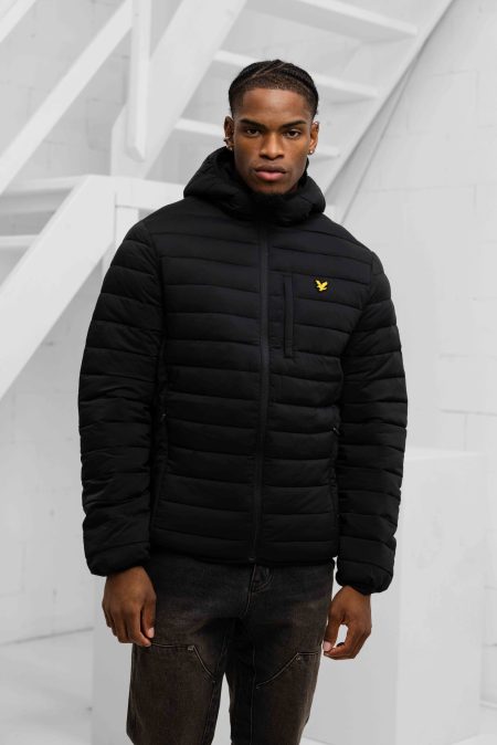 Lyle & Scott Stretch Lightweight Quilted Jas Heren Zwart - Maat XXL - Kleur: Zwart | Soccerfanshop