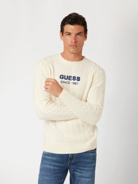 Trui Gemengde Wol Met Logo Op Voorkant