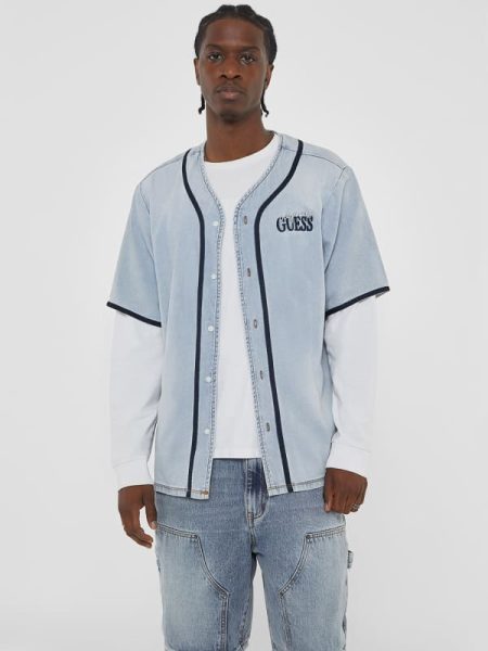 Honkbal Denim Overhemd