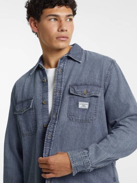 Regular Denim Overhemd Met Lange Mouwen