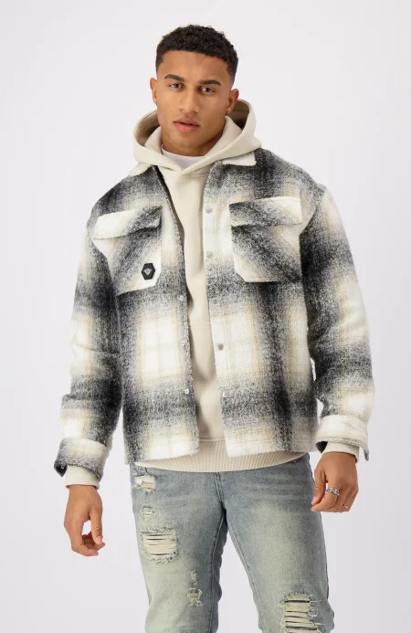 Black Bananas Hex Overshirt Heren Black/Sand - Maat XL - Kleur: SandZwart | Soccerfanshop