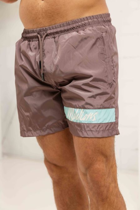 Malelions Captain Zwembroek Heren Bruin/Lichtblauw - Maat M - Kleur: LichtblauwBruin | Soccerfanshop