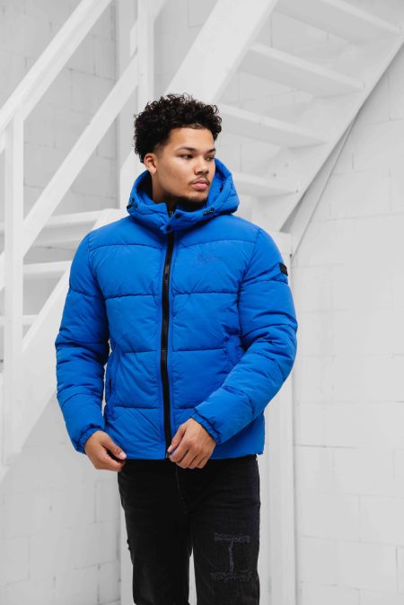 Malelions Donn Puffer 2.0 Winterjas Heren Blauw Gratis Malelions Muts & Sjaal t.w.v €90 - Maat XL - Kleur: Blauw | Soccerfanshop