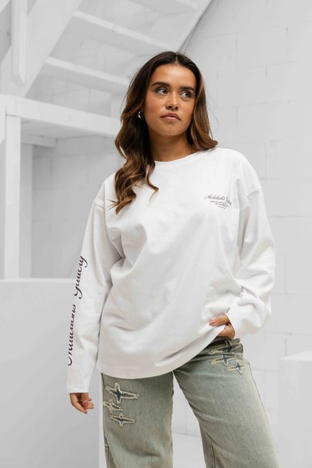 Malelions Gallery Longsleeve Dames Wit - Maat M - Kleur: Wit | Soccerfanshop