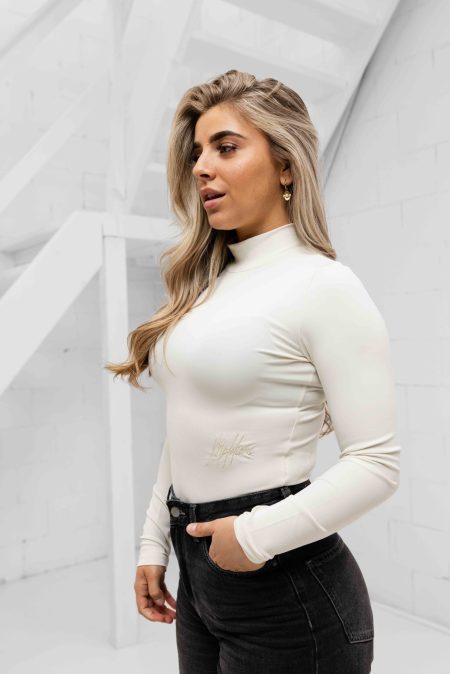 Malelions Signature Bodysuit Dames Gebroken Wit - Maat XL - Kleur: Gebroken Wit | Soccerfanshop