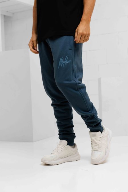 Malelions Signature Drip Broek Heren Blauw - Maat M - Kleur: Blauw | Soccerfanshop