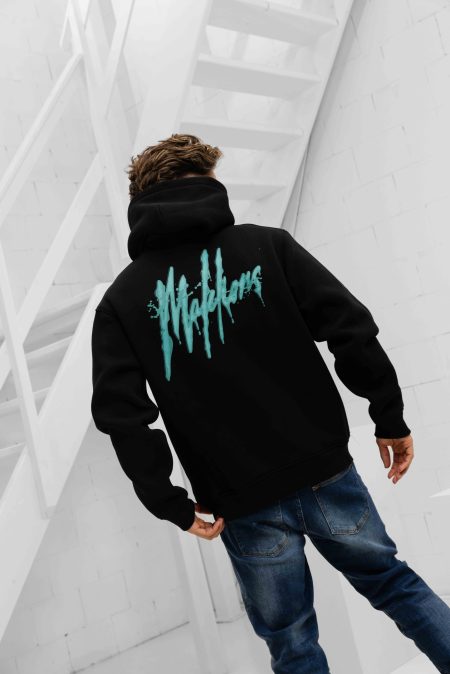 Malelions Signature Drip Hoodie Heren Zwart - Maat M - Kleur: Zwart | Soccerfanshop
