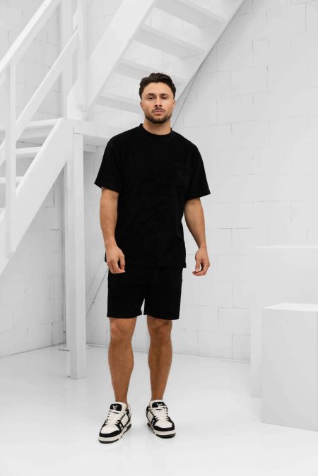 Malelions Signature Towelling Zomerset Heren Zwart - Maat XXL - Kleur: Zwart | Soccerfanshop