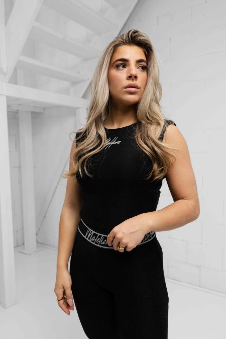 Malelions Sparkling Shoulder Bodysuit Dames Zwart - Maat XL - Kleur: Zwart | Soccerfanshop