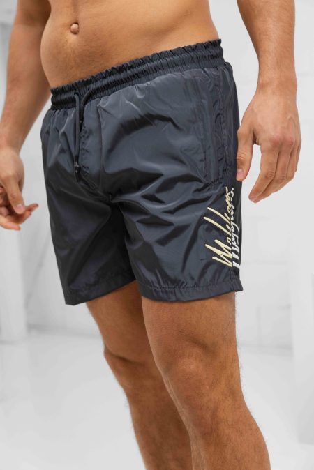 Malelions Split Zwembroek Heren Donkergrijs - Maat M - Kleur: Donkergrijs | Soccerfanshop