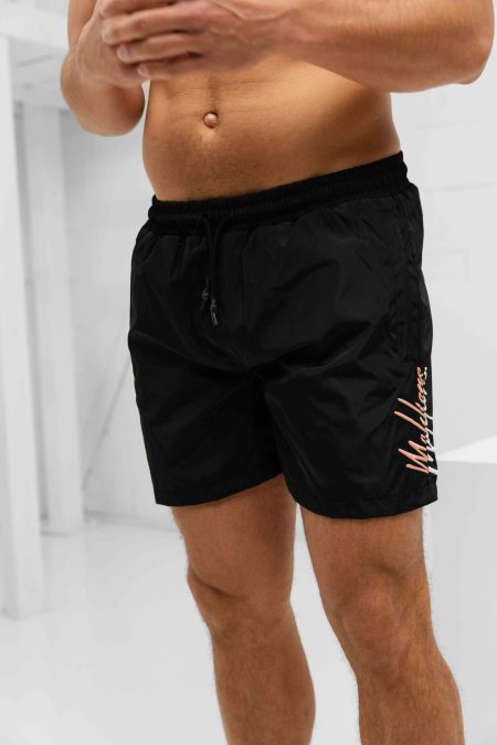 Malelions Split Zwembroek Heren Zwart/Oranje - Maat XL - Kleur: Zwart | Soccerfanshop