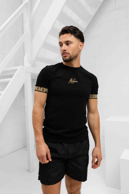 Malelions Venetian T-Shirt Heren Zwart - Maat M - Kleur: Zwart | Soccerfanshop