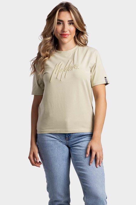 Malelions Essentials T-Shirt Dames Groen - Maat XL - Kleur: Groen | Soccerfanshop