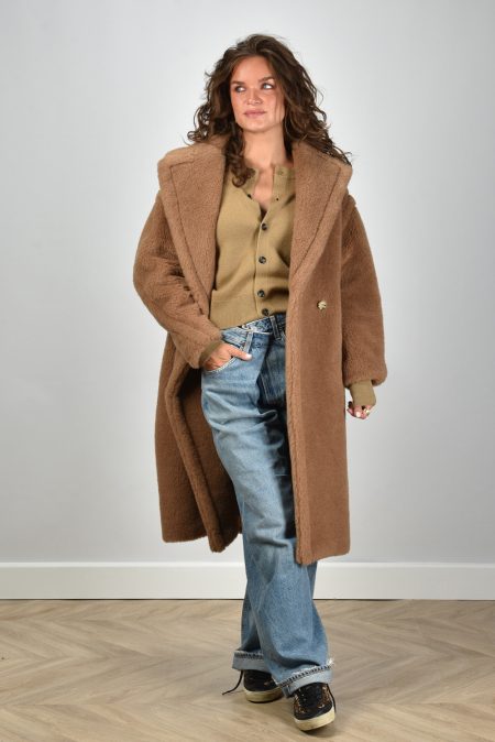 Max Mara jas Teddy 001 camel