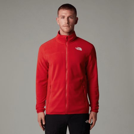 The North Face 100 Glacier-fleece Met Volledige Rits Voor Heren High Risk Red male