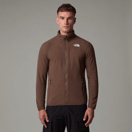 The North Face 100 Glacier-fleece Met Volledige Rits Voor Heren Smokey Brown male