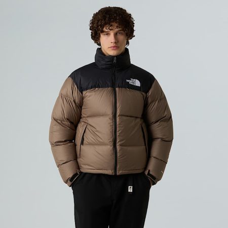 The North Face 1996 Retro Nuptse-jas Voor Heren Mocha Brown-tnf Black male