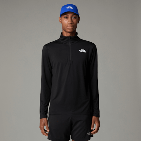 The North Face 24/7 T-shirt Met Lange Mouwen En Kwartrits Voor Heren Tnf Black male