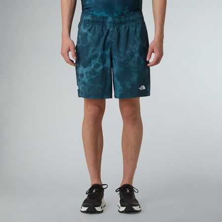 The North Face 24/7-short 7''Met Print Voor Heren Deep Cypress Light Refractions Print male