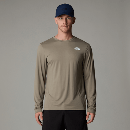 The North Face 24/7 T-shirt Met Lange Mouwen Voor Heren Cavern Grey male