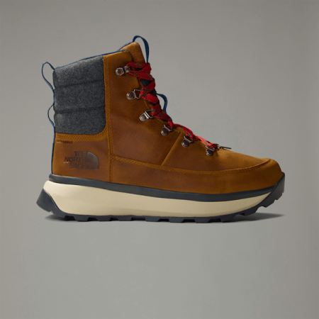 The North Face Waterdichte Leren Bergen-sneeuwboots Voor Heren Timber Tan-tnf Red male