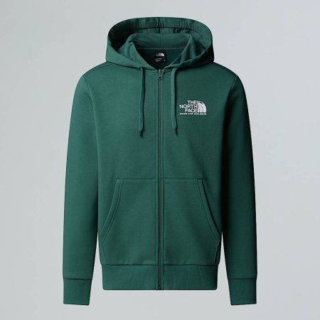 The North Face Blanca Peak-hoodie Met Volledige Rits Voor Heren Pine Forest male