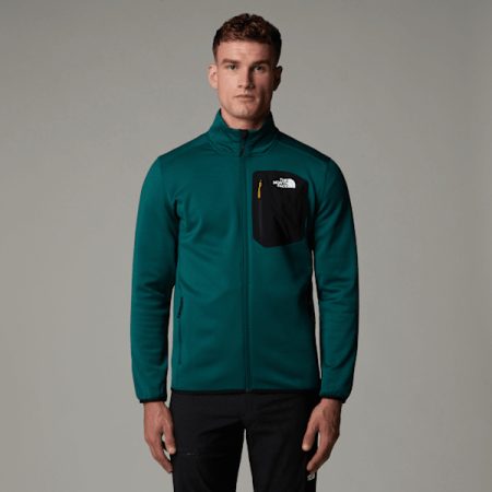 The North Face Crest-fleece Met Volledige Rits Voor Heren Deep Nori-tnf Black male