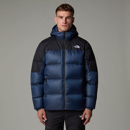 The North Face Diablo 2.0-donsjas Met Capuchon Voor Heren Estate Blue Black Heather-tnf Black male