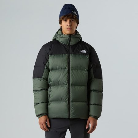The North Face Diablo 2.0-donsjas Met Capuchon Voor Heren Bark Mist Black Heather-tnf Black male