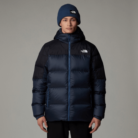 The North Face Diablo 2.0-donsjas Met Capuchon Voor Heren Shady Blue Black Heather-tnf Black male