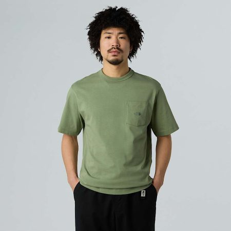 The North Face Dome Relaxed Pocket-t-shirt Voor Heren Bark Mist male