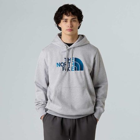 The North Face Drew Peak-hoodie Voor Heren Tnf Light Grey Heather-mineral Ink male