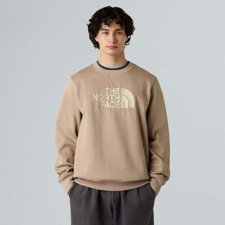 The North Face Drew Peak-sweatshirt Voor Heren Mushroom Grey-gravel male