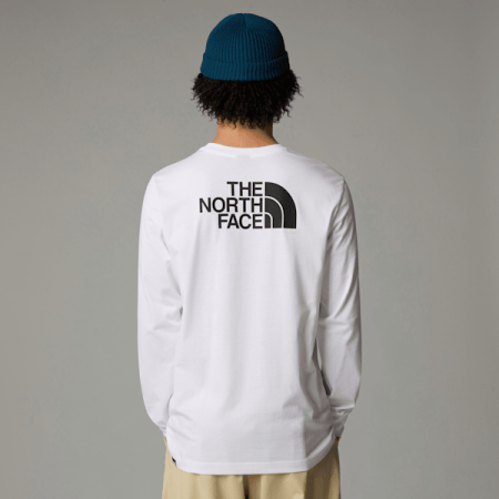 The North Face Easy-t-shirt Met Lange Mouwen Voor Heren Tnf White male