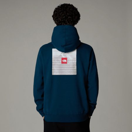 The North Face Expedition System-hoodie Met Print Voor Heren Midnight Petrol male