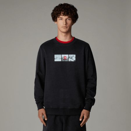 The North Face Expedition System-sweatshirt Met Print Voor Heren Tnf Black male