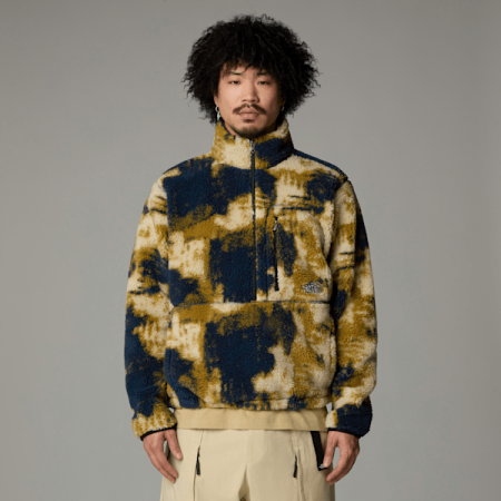 The North Face Extreme Pile-fleecetrui Voor Heren Midnight Petrol Tnf Bleach Dye Print-tnf Black male