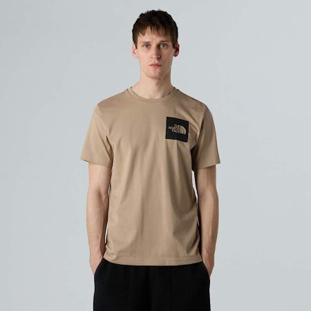 The North Face Fine-t-shirt Voor Heren Mushroom Grey male