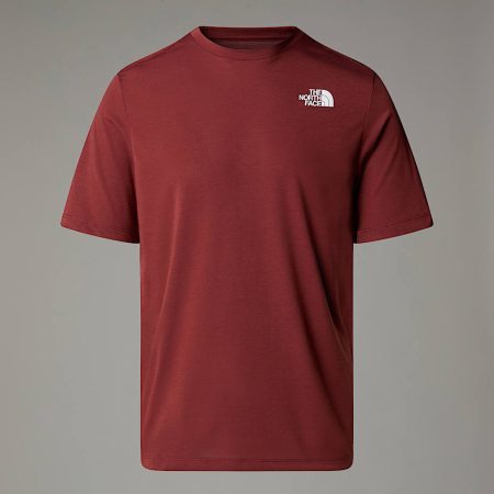 The North Face Foundation-t-shirt Met Bergprint Voor Heren Sumac male