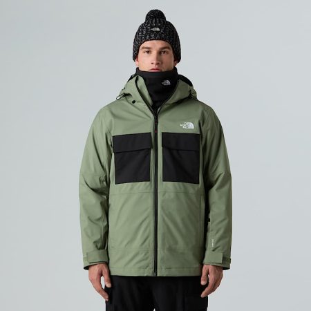The North Face Fourbarrel Triclimate 3-in-1-jas Voor Heren Bark Mist-tnf Black male