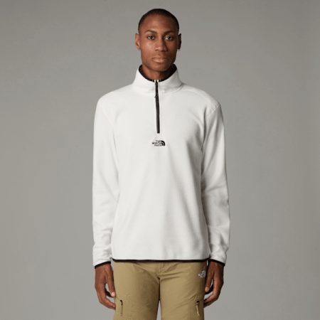 The North Face Glacier-fleece Met Kwartrits Voor Heren Gardenia White-npf male